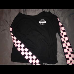 hollister black long tee